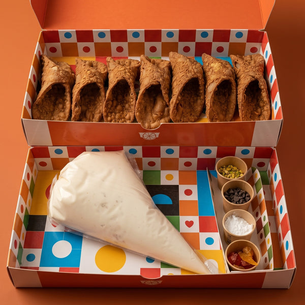 Kit 7 Cannoli Siciliani Ricotta (14 cm)