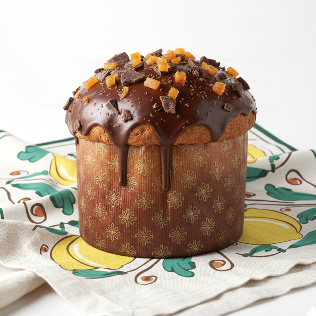 Panettone con Mappina - Chocolate y Naranja Confitada (disponible en Diciembre)