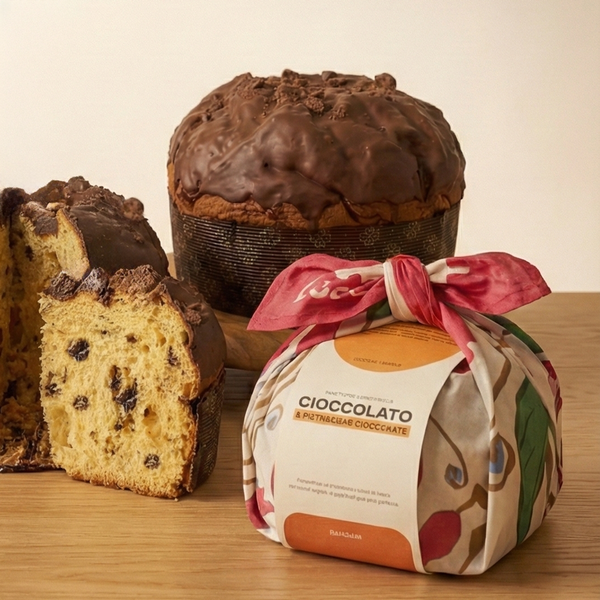 Panettone con Mappina - Chocolate y Pistacho