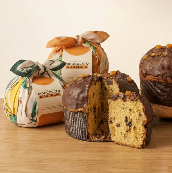 Panettone con Mappina - Chocolate y Naranja Confitada