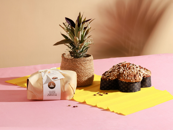 Colomba Piña, albaricoque y pistachos 750 gr