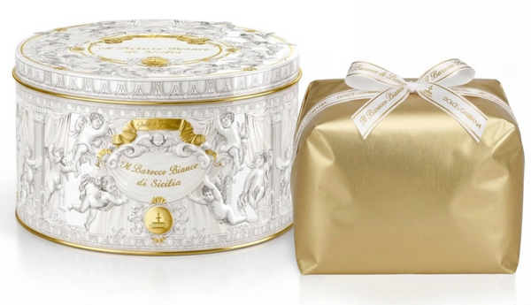 Panettone Barocco Bianco di Sicilia Chocolate con caramelo Dolce e Gabbana
