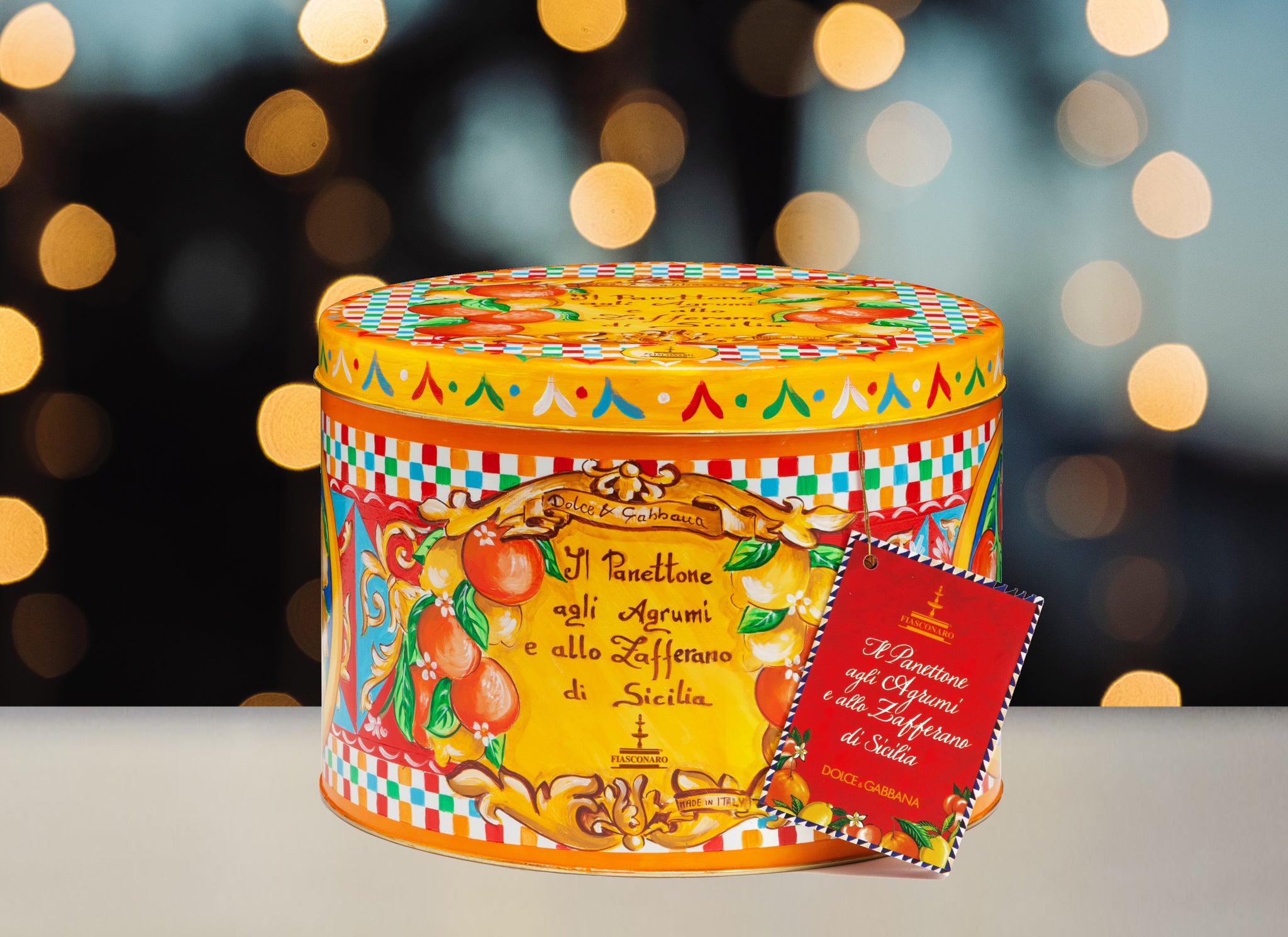 Panettone D&G con cítricos y azafrán